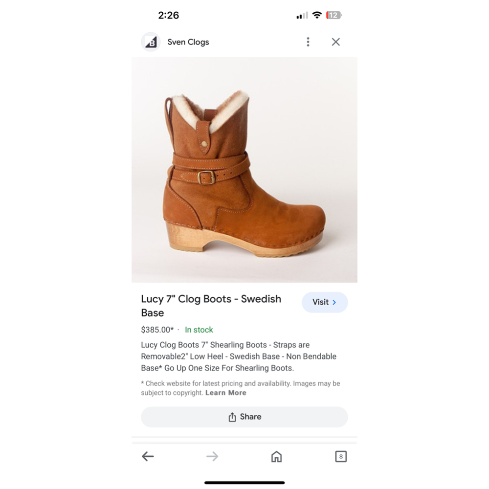 Women’s Lucy 7” clog boots